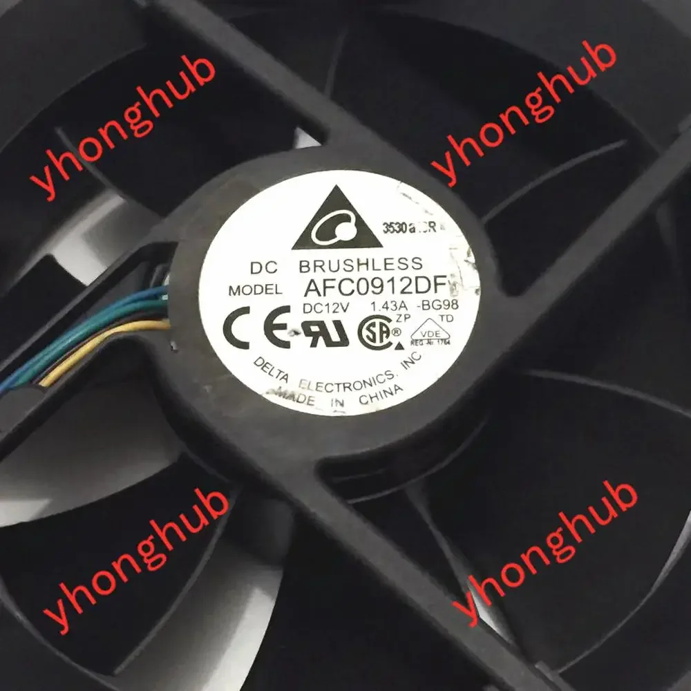 Delta Electronics M6792 GX280 GX520 GX620 AFC0912DF BG98 U7581 DC 12V 1.43A 90x90x32mm Server Cooler Fan