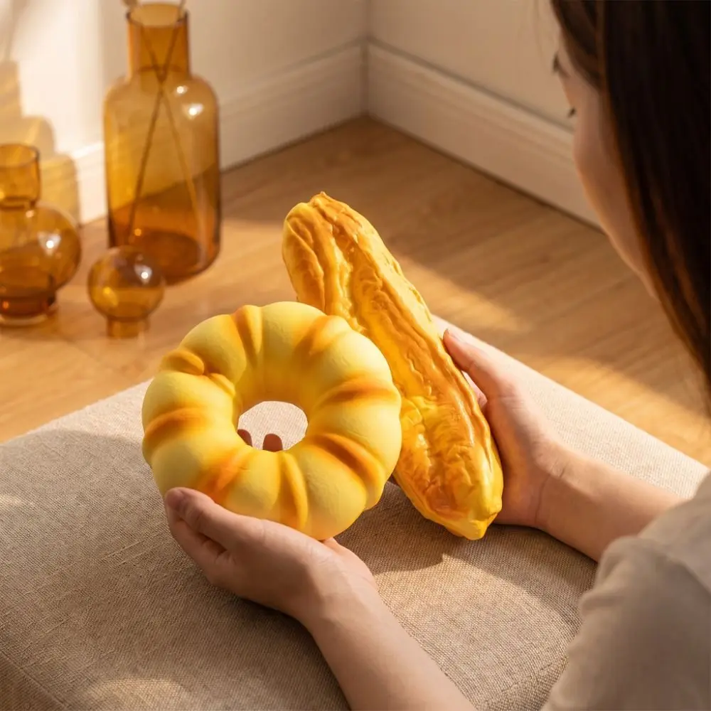 Simulated Donut Bread Squeeze Slow Rising Prank Decoration Fried Bread Stick Squishy Soft Elastic Oversized