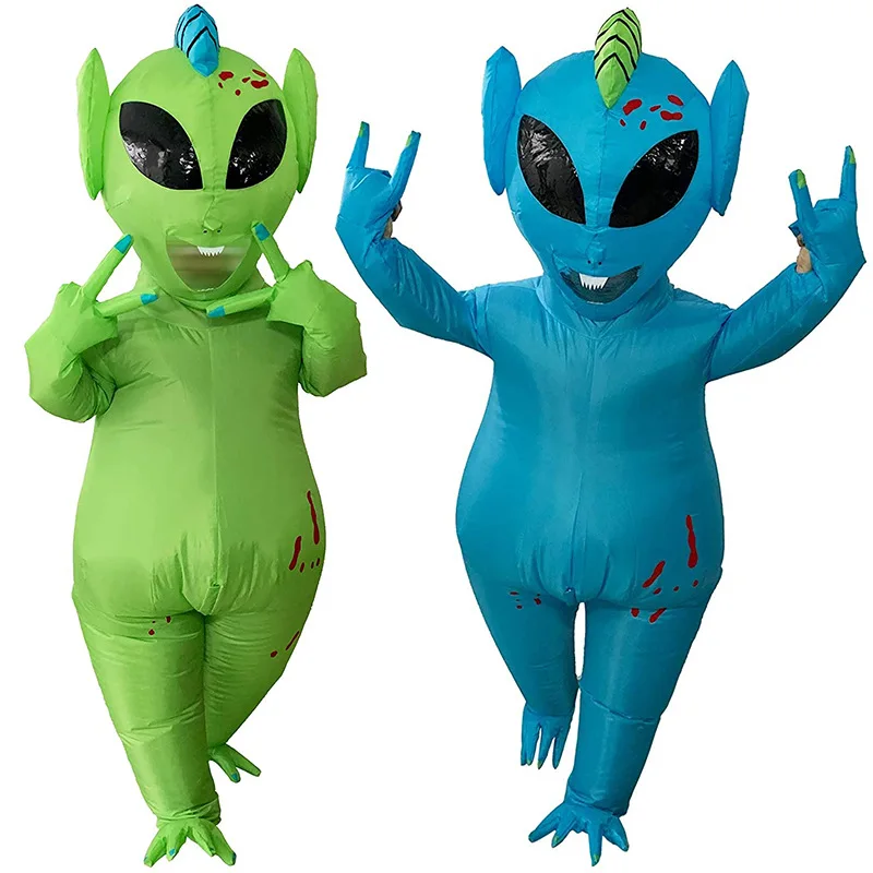 Halloween Alien Inflatable Costume Bar Party Funny Playing Cartoon Walking Puppet Showing Prop Clothes