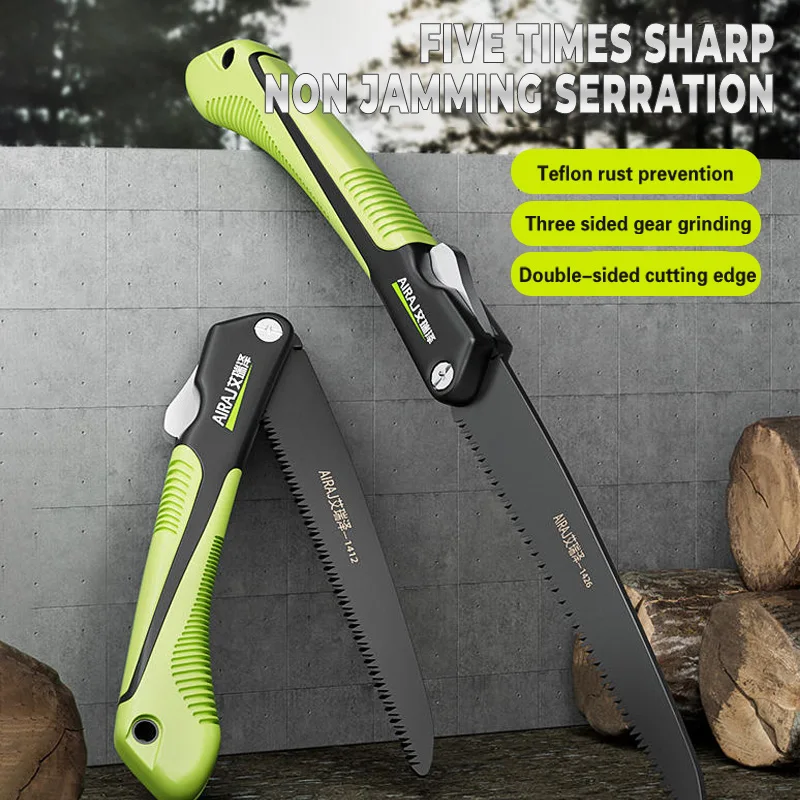 AIRAJ Folding Saw Multifunctional Woodworking Outdoor Camping Cutting Wood Professional Handsaw Hacksaw Carpentry Hand Tools