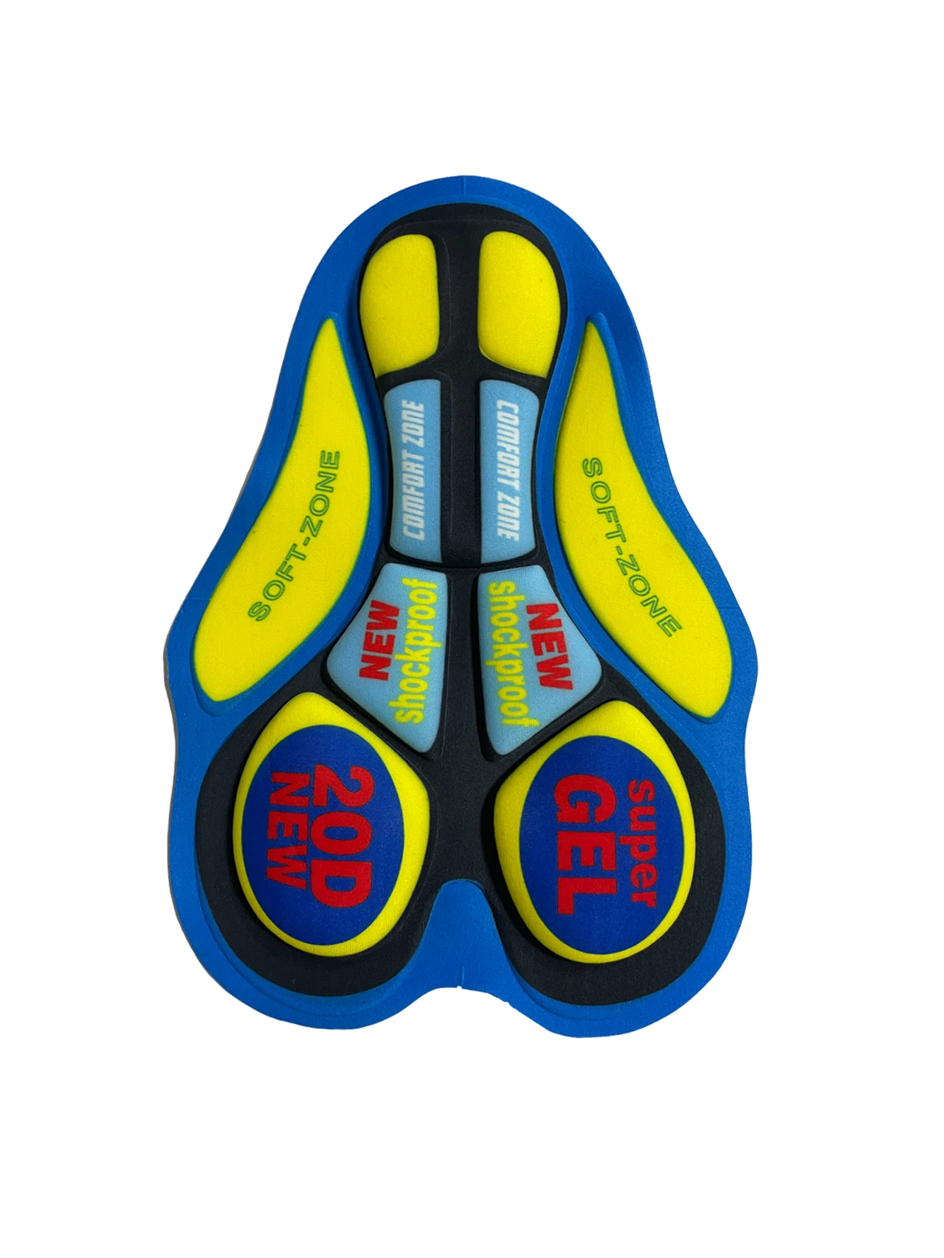 Cycling Clothing Pads Printed Gel Bicycle Pants Pads