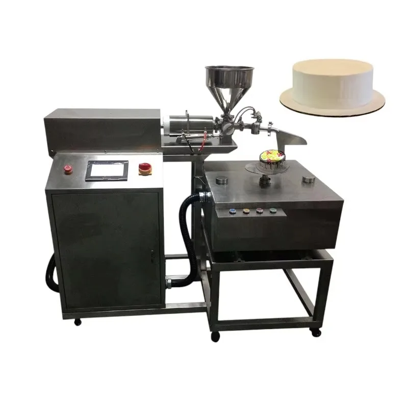 Stainless Steel High-Speed Birthday Cake Decorating Machine Automatic Cake Icing Machine for Bakery Use Customized