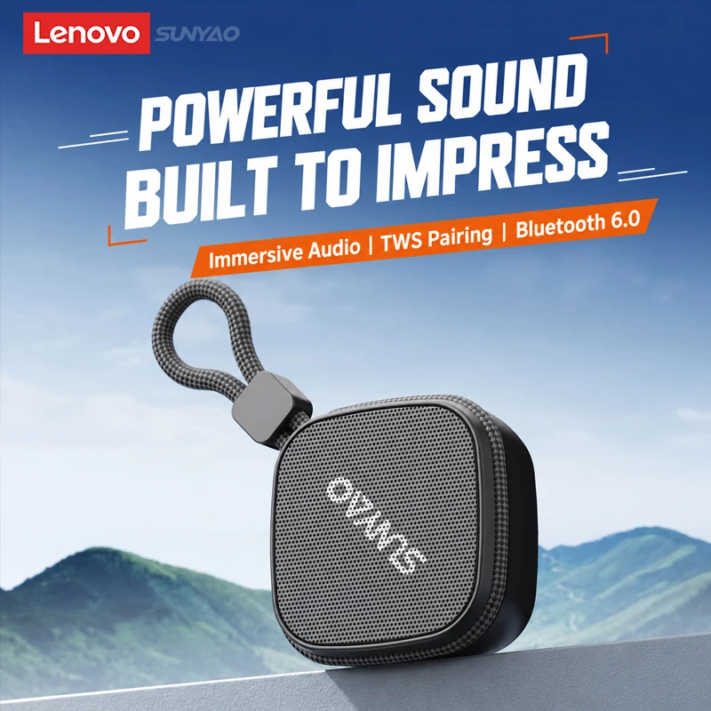 Choice Lenovo Wireless Speaker HD100 Outdoor Portable Sound Subwoofer Speaker Bluetooth 6.0 Home Loudspeaker 500mAh Battery New