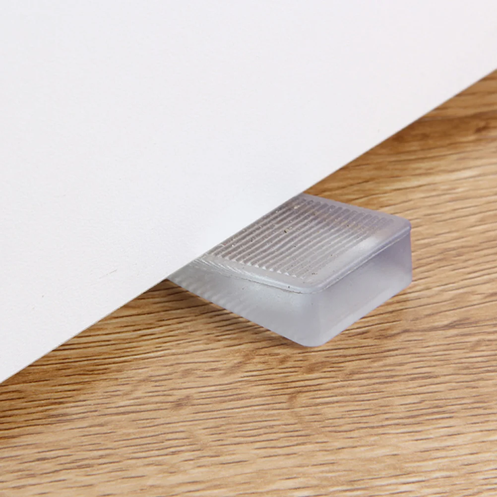 

4 Pcs Wedge Cabinet Foot Pads Bumpers Clear Furniture Levelers for Uneven Floors