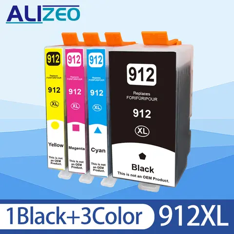 ALIZEO 912 XL 912XL Compatibile Per Cartucce D'inchiostro HP912 Per HP Officejet 8022 8025 8020 8024 8023 8010 8012 8014 8017 Stampante