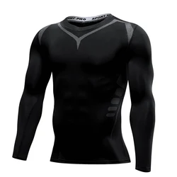 Compression Shirt Sports Top Man T-Shirt Gym Clothing Running Jogging Workout Training Fitness Exercise Shirt Camiseta Hombre