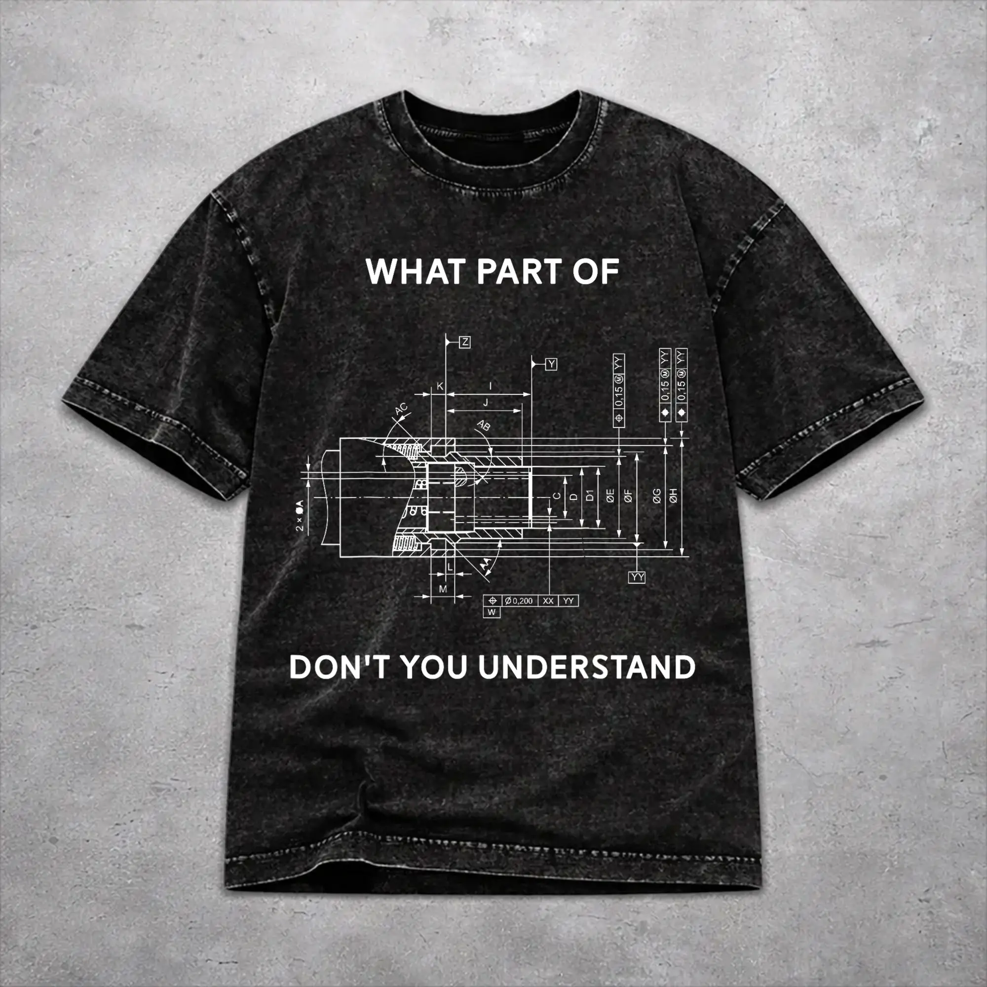 2026 Funny Engineering - Mechanical Engineering  Washed T Shirt Merch Oversize T-Shirt  Men Women Tee