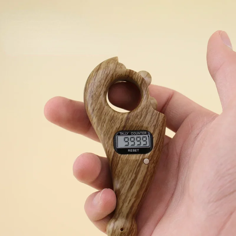 Grânulos de Oração Giratória Portáteis com Led Digital Counter Finger Counter Muçulmano Islâmico e Presentes Eid