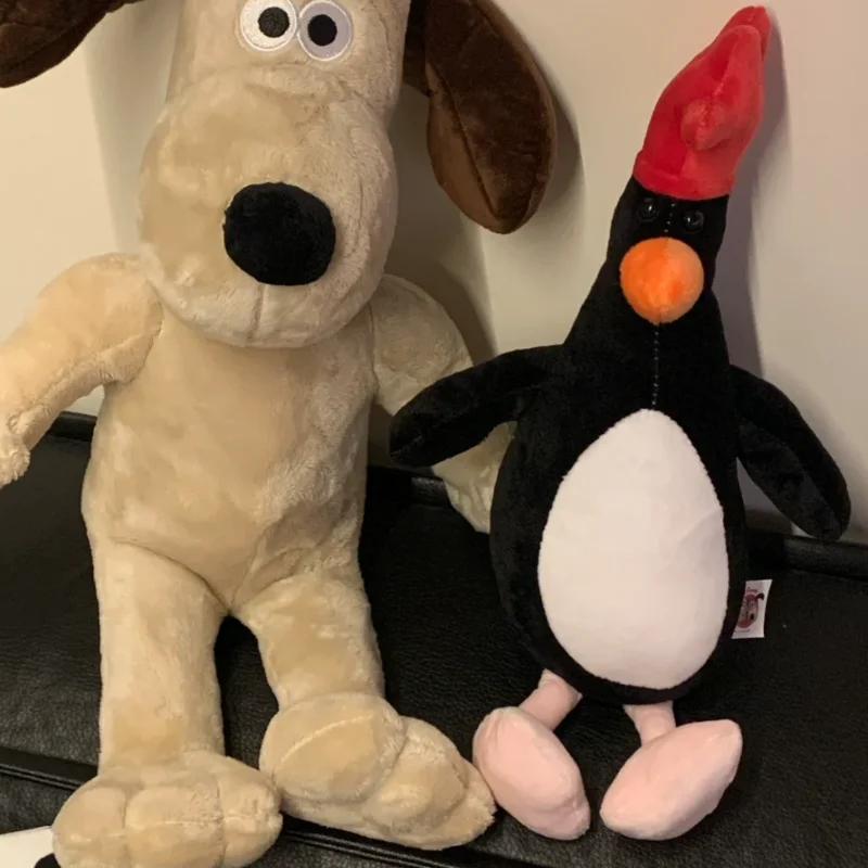 Kawaii Wallace i Gromit pluszowe zabawki Anime śliczny pingwin wypchane lalki Home Decor dzieci Xmas prezent urodzinowy film urządzenia peryferyjne