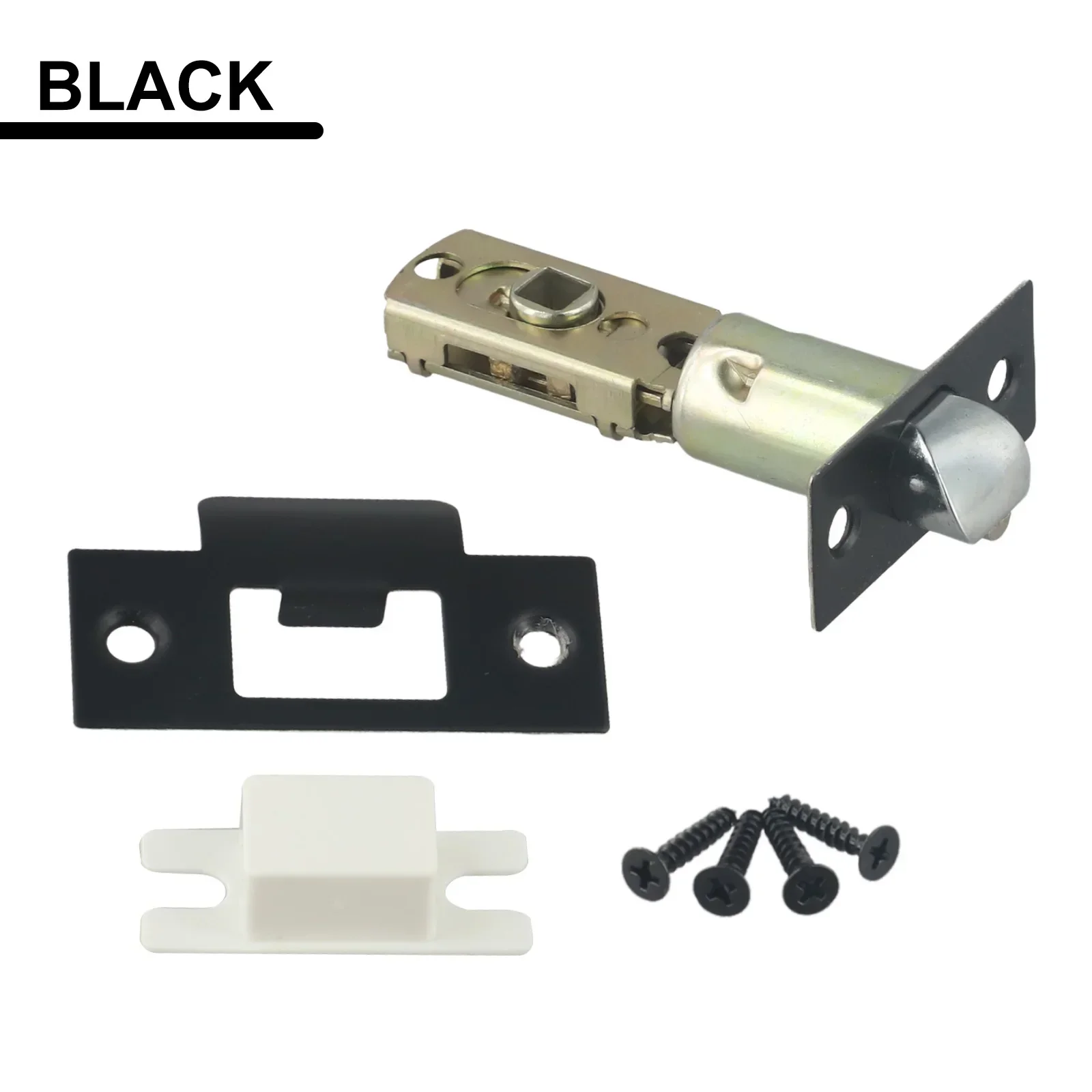 Bathroom Door Lock Body Single Tongue Lock Bolt Door Lock Hardware 45 Degrees 60-70 Adjustable Interior Door Latch Tubular