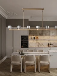 Luxury 2026 All Copper Crystal Pendant Light Long Home Deco Kitchen Island Dining Table Hanging Lamp Minimalist Modern