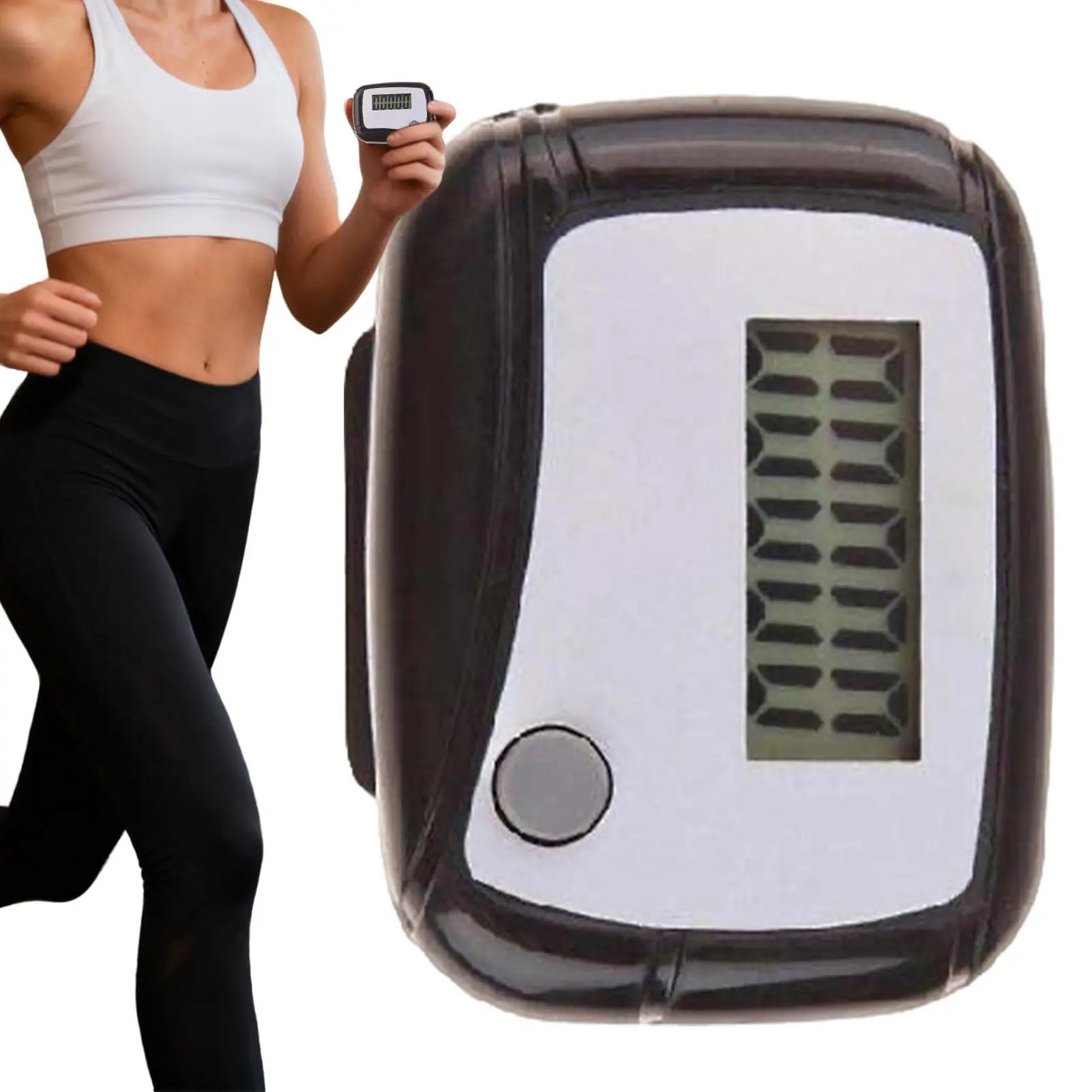 Fitness Trackers Digital Portable Meter Small Sports Walking Miles Pedometer for Daily Travel Running Jogging Walking Hiking