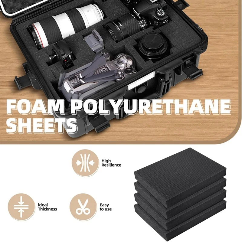 Pick And Pluck Foam, 40.64 X 30.48 X 5.08 Cm Customizable Foam Board For Tool Protection