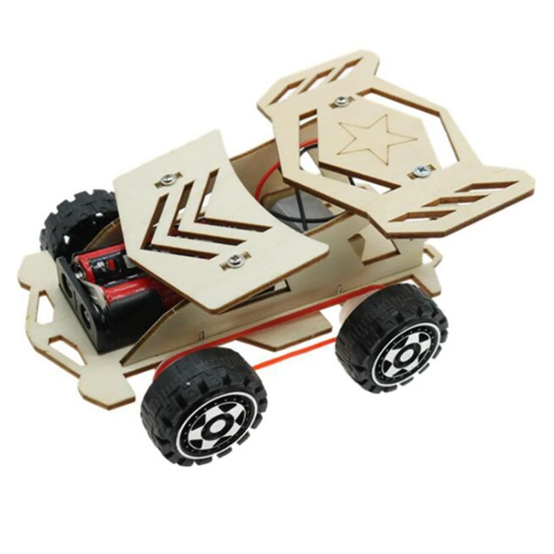 DIY Assembly Racing Car Vehicle Model Kit Physical Science Experiment Technology Educational Toys For Kids Craft