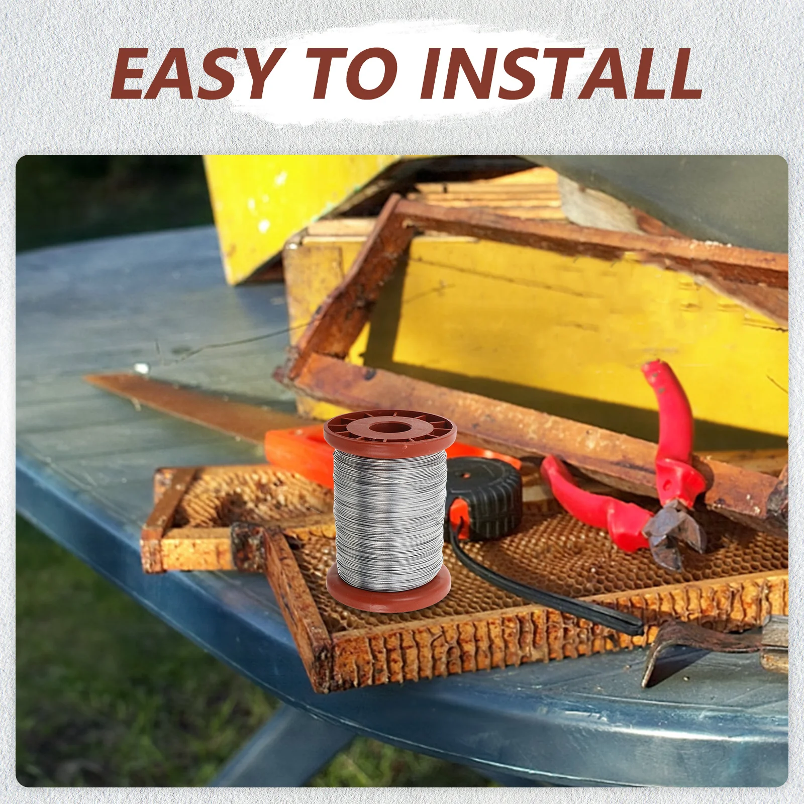 

Stainless Steel Beehive Frame Wire 0.55mm Beekeeping Equipment for Stable Hive Setup and Easy Maintenance DIY Project Tool