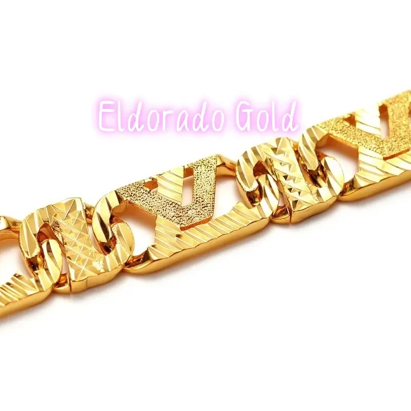 

Золотой браслет Eldorado Gold Eldorado 2025 2025Noble AU999, мужской, широкая версия, модный, индивидуальный, из чистого золота 24K, ювелирное украшение на запястье