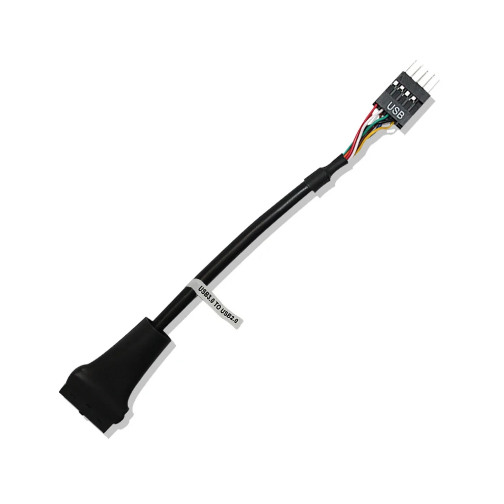 5PCS 20 Pin USB 3.0 Female to 9 Pin USB 2.0 Male Motherboard Cable Female to Male Computer Connector Cable 480mbps Data Speed