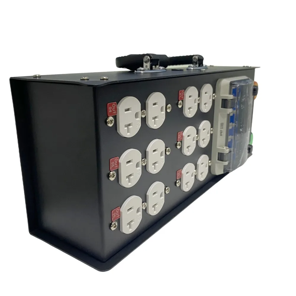 50A Input 20A US Edisons Outputs Portable Power Distro With Input 50A Plug
