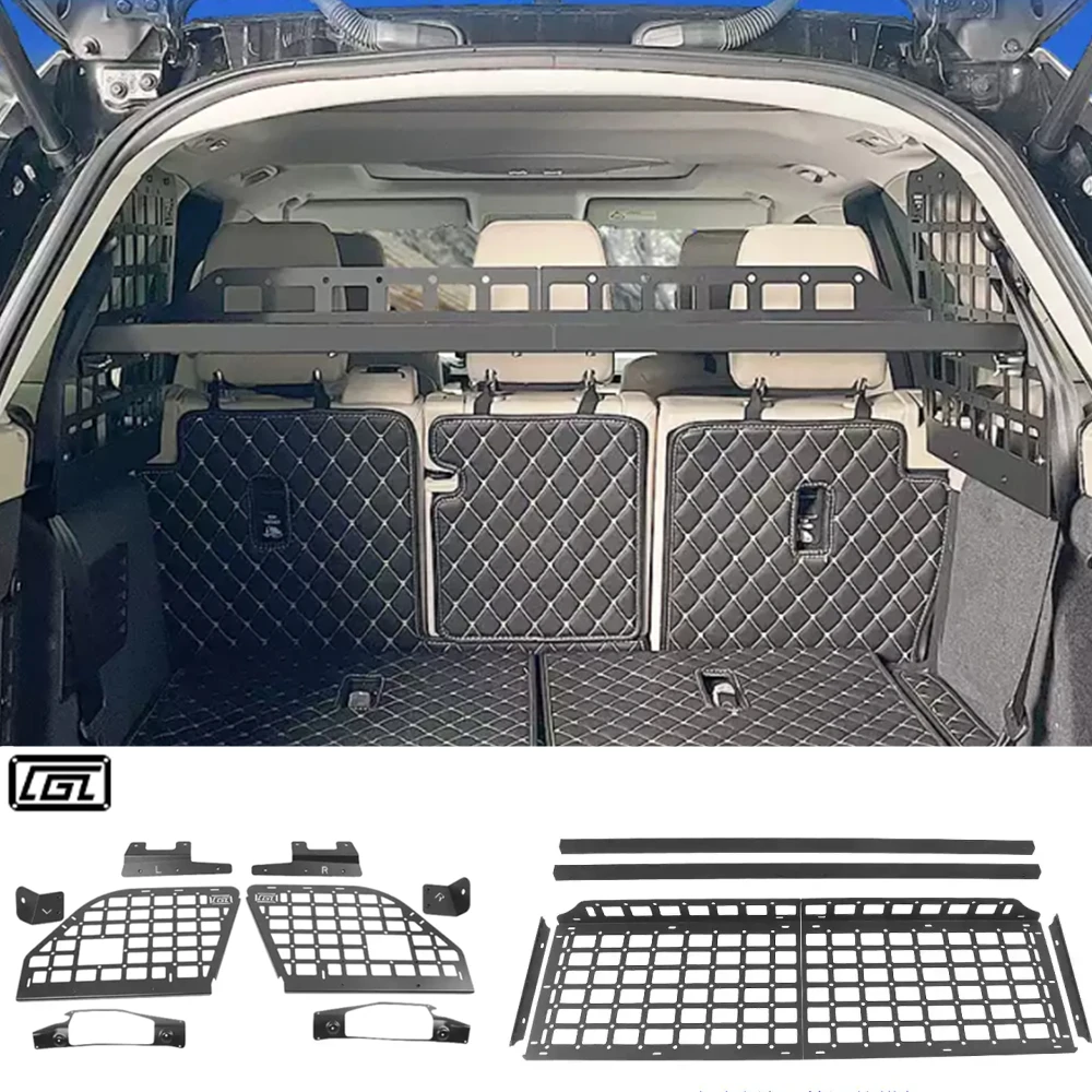 Fit for Land Rover Discovery 5 LR5 2017-2022 Rear Trunk Shelf Storage Molle Panels Cargo Organizers Racks