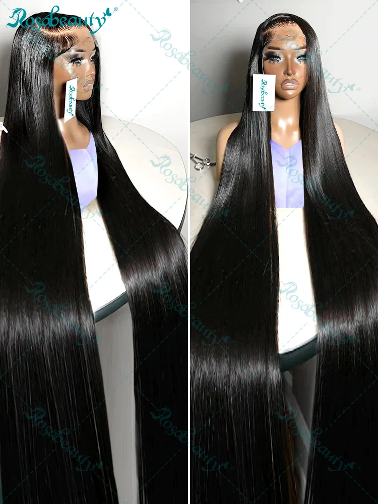 

32Inches Bone Straight 13x4 13x6 HD Transparent Lace Front Wigs 200 Density Brazilian 6x6 Glueless Wigs Human Hair Ready To Wear