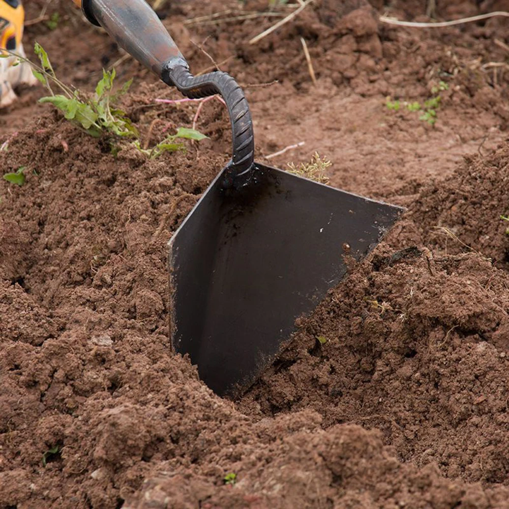 Triângulo de ponta pequena enxada para fazenda, torneamento de terra Solo solto Arado manual Arado manual Ferramentas de jardim Ferramentas agrícolas