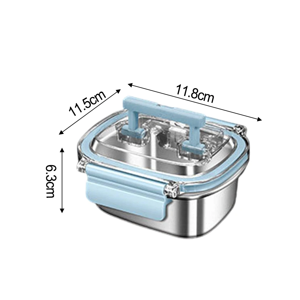 

Food storage box with leak proof silicone lid 316 stainless steel oven microwave and refrigerator safe container