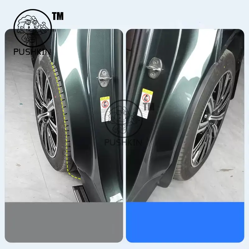 يصلح ل BYD Denza N9 2025 2026 تصفيف السيارة الطين رفرف سبلاش قطعة من نسيج العجلات الخلفية بطانة واقي الطين