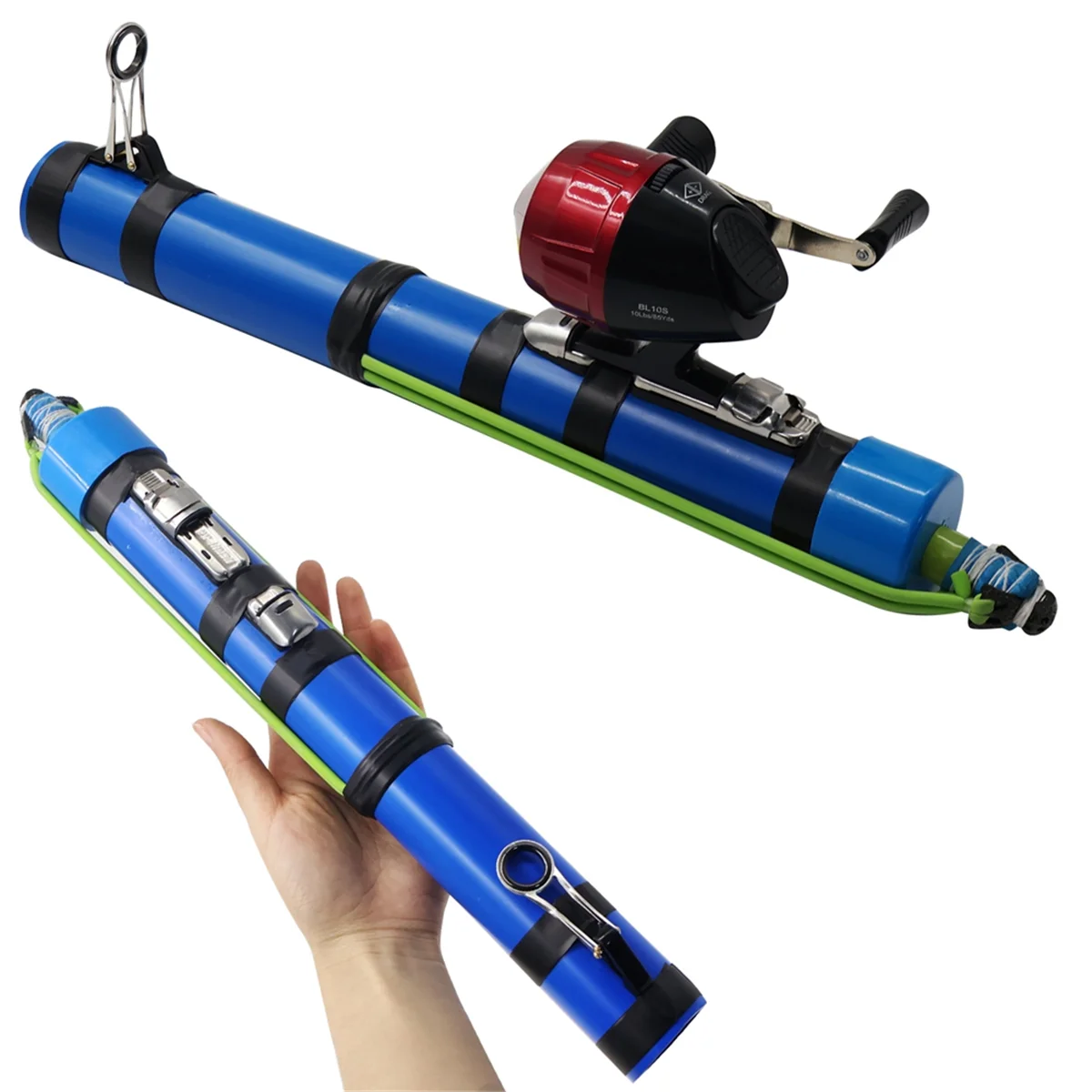 Compte-gouttes d'appâts de pêche professionnels ABNJ. Appât extérieur - Outil de lancer. Caoutchouc - Catapulte à bande. Fonctionne avec des moulinets de pêche.