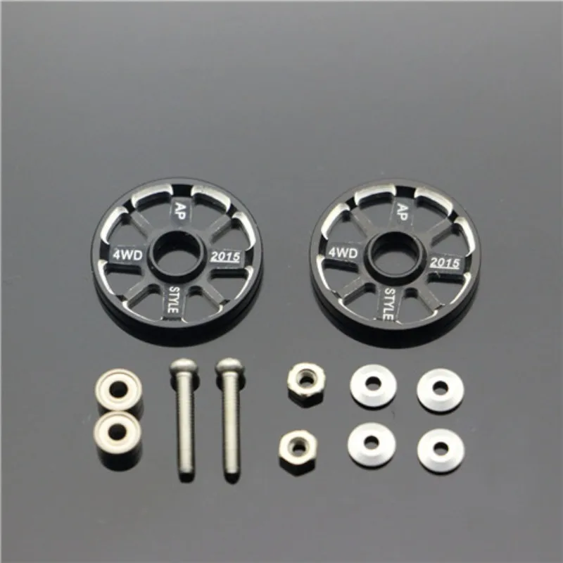 

Homemade for Tamiya 4WD modified accessories 19mm new aluminum alloy fancy hollow guide wheel bearing guide wheel