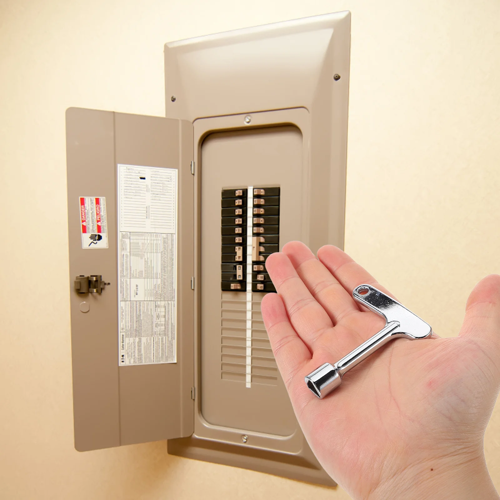 

2 Pcs Keys for Elevator Air Plumbing Outdoor Bleed Zinc Alloy Electronic Cabinet