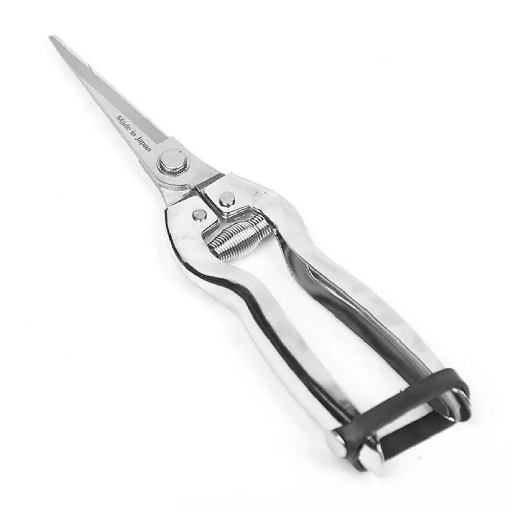 New Gardening Scissors Stainless Steel Scissors Zinc Alloy Handle Fruit Tree Picking and Trimming Sawtooth Scissors Garden Tool