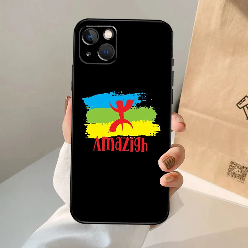 Amazigh Symbol Berber Academy Case For iPhone 16 15 14 13 Pro Max 12 Pro Max Mini 11 Pro Max XS X XR Plus Cover Shell