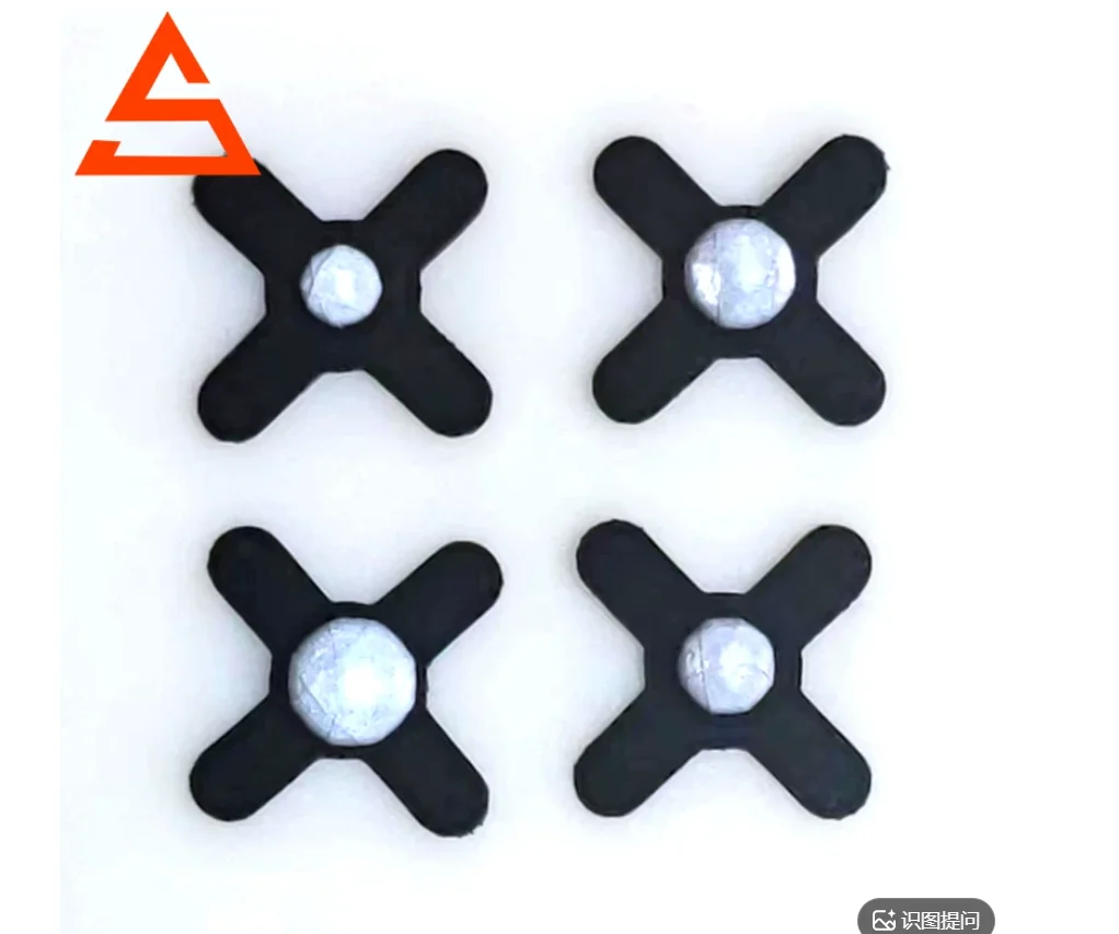 10pcs Optical Infrared Motion Capture Reflex Spot Motion Capture Device Tracking Ball Reflective Marker Dot Cross Velcro