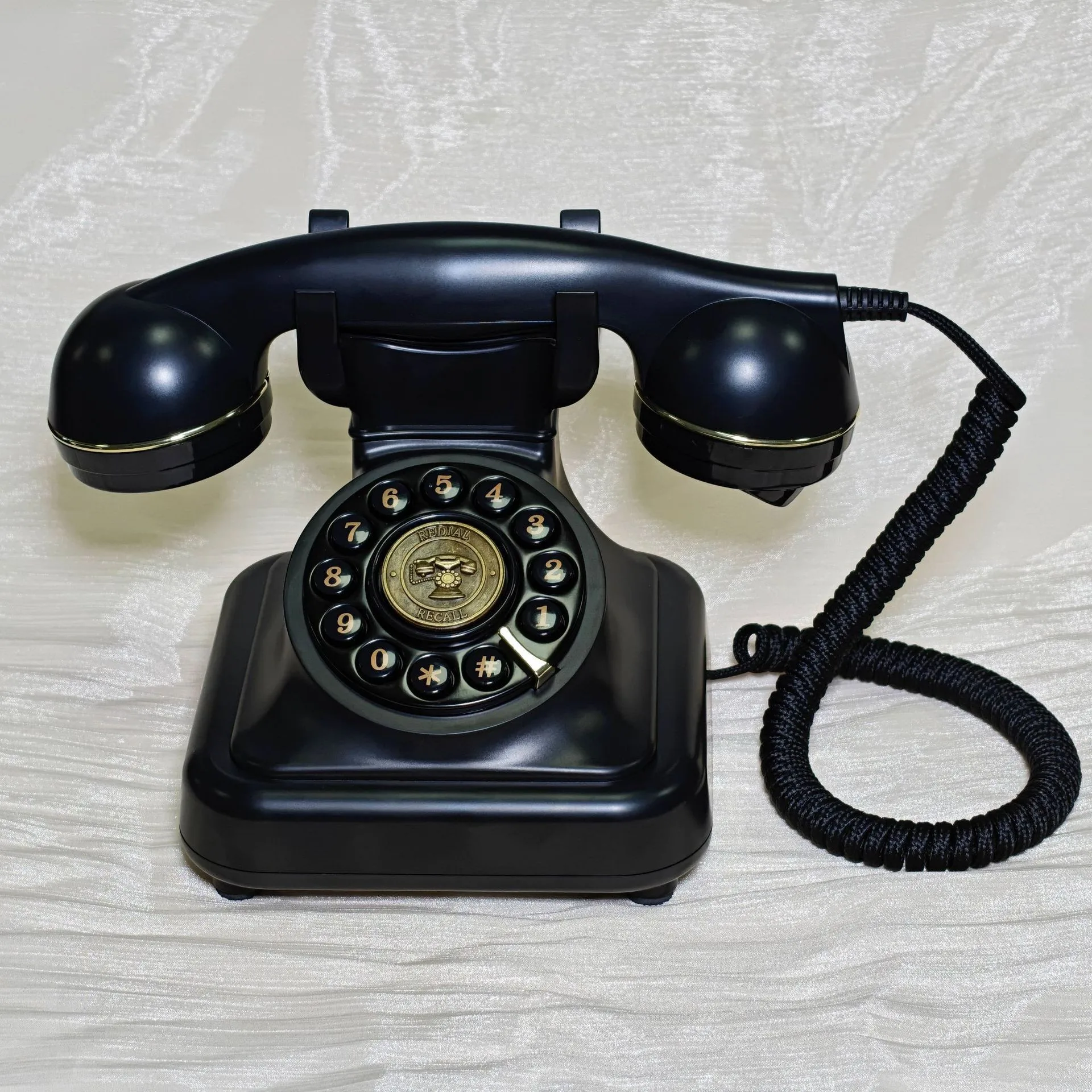 Cross-border retro Bluetooth phone, mobile phone extension, one-click wake-up voice assistant antique~~ wholesale