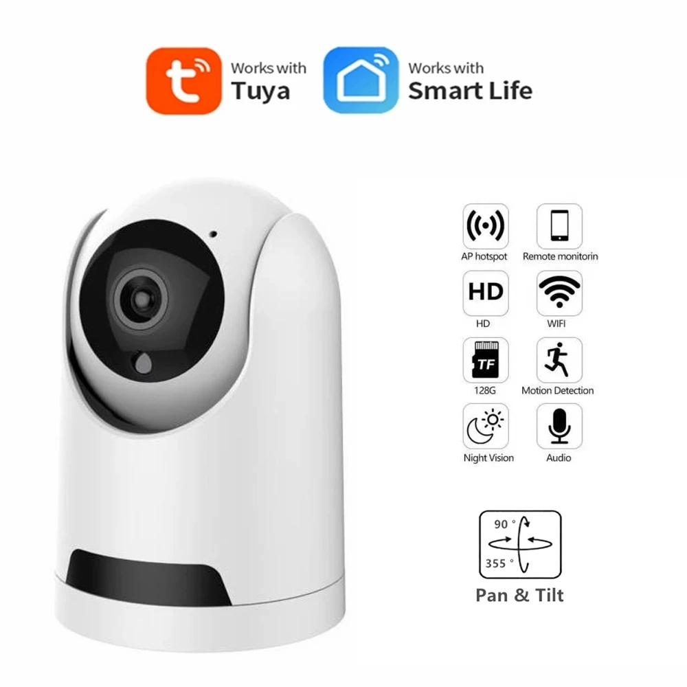 

2MP TUYA Wifi IP Smart Camera 2MP Wireless Home Security Surveillance Two Way Audio Baby Monitor Auto Tracking