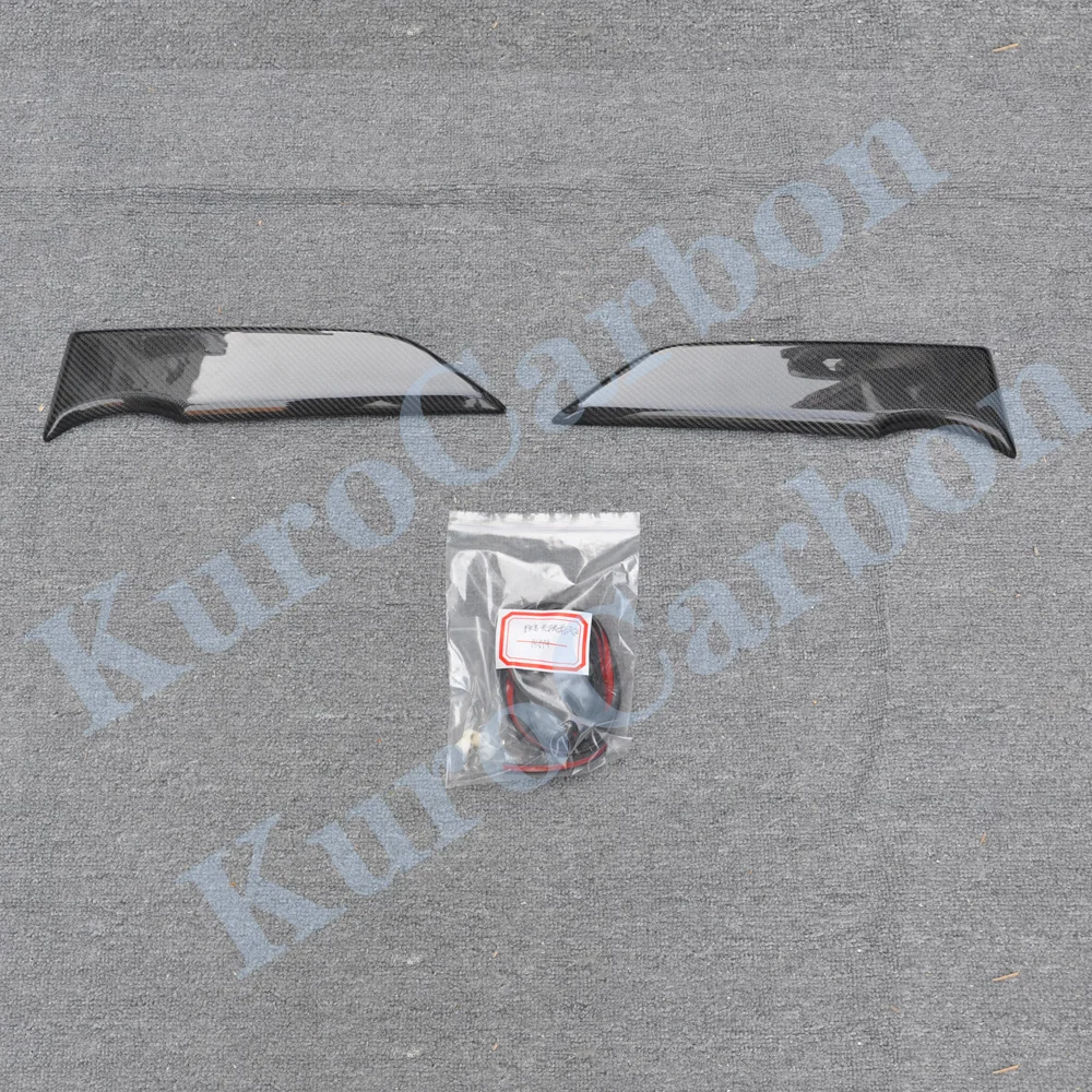 For Honda Civic 10TH FK8 TYPER MU Style Carbon Fiber Front Bumper Fog Lamp Eyebrow Air Inlet Front Splitters Air Outlet Modified