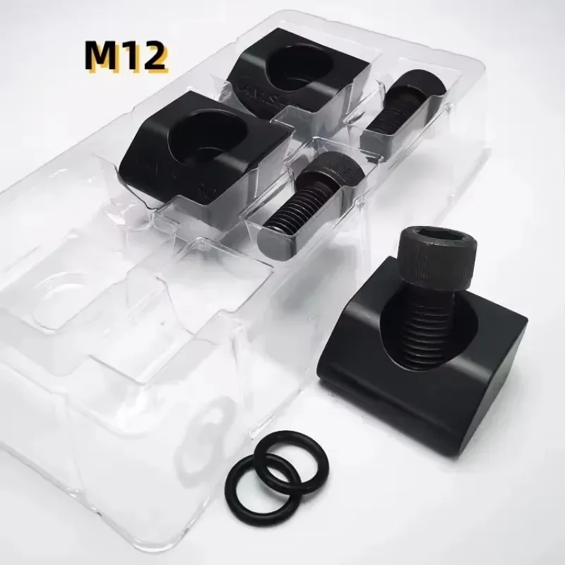6 piezas M10 tornillo de banco de precisión abrazadera Pitbull de borde romo 6 uds accesorios para máquina Cnc 3 ejes 4 ejes 5 ejes Mini tornillo de banco