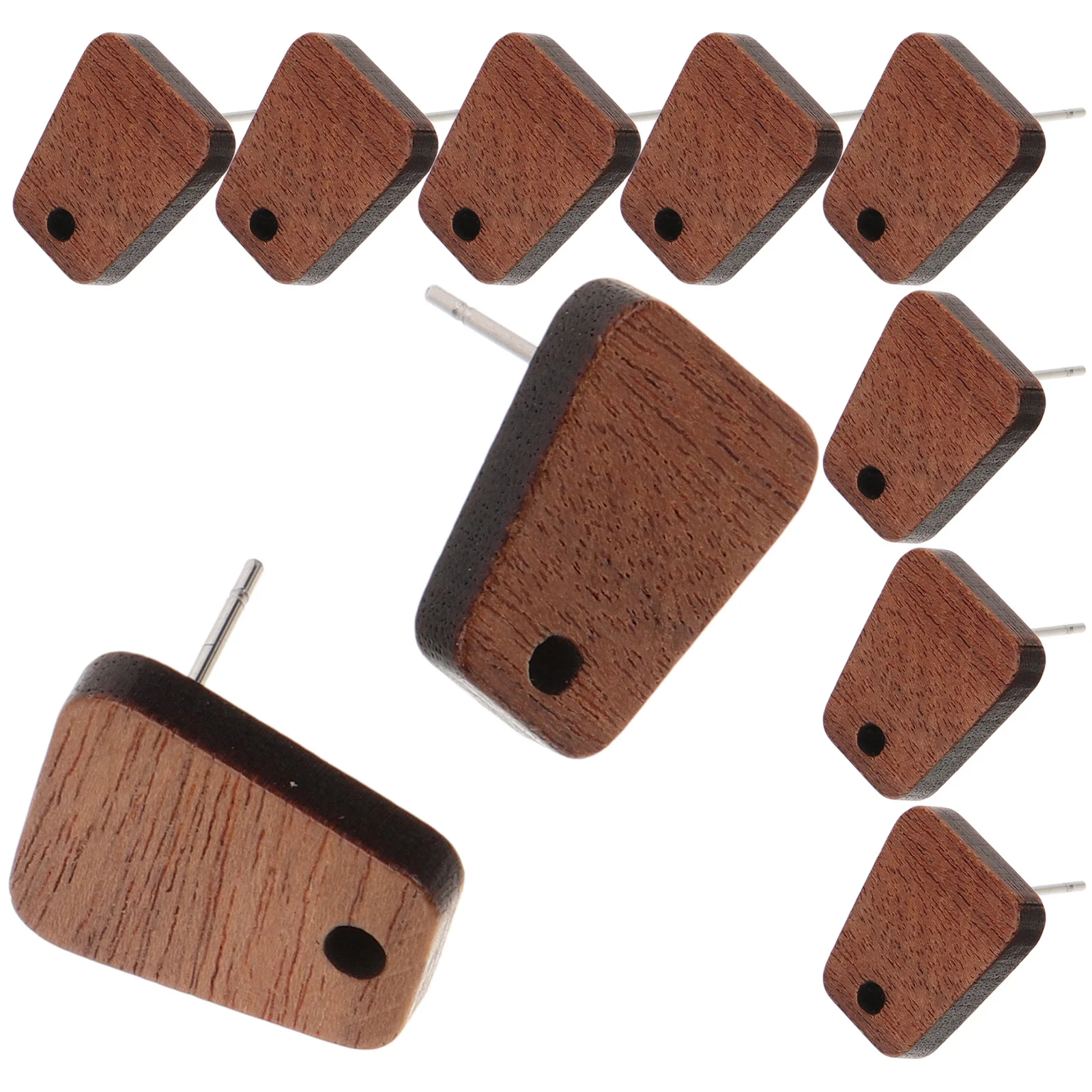 

10pcs Wooden Posts For Jewelry Making Diy Wood Ear Blanks Craft Supplies Earring Findings Wood Earring Blanks Jewelry Making Ear