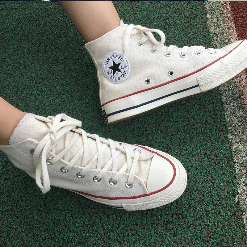 Converse canvas shoes men's shoes women's shoes 2024 new 1970s classic couple sports shoes high top casual shoes 162053