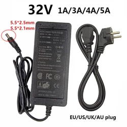 32V 1A 3A 4A 5A Universal 110V 220V AC to DC Power Adapter Supply 32 Volt Adaptor 32V5A Adaptador 32V1A 5.5x2.5mm Switching