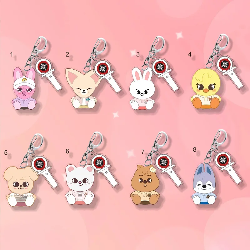 Stray Kids celebrity merchandise, Huang Xuanchen, Li Longfu, SKZOO, Han Zhicheng cartoon hanger, tas, sleutelhanger, cadeau