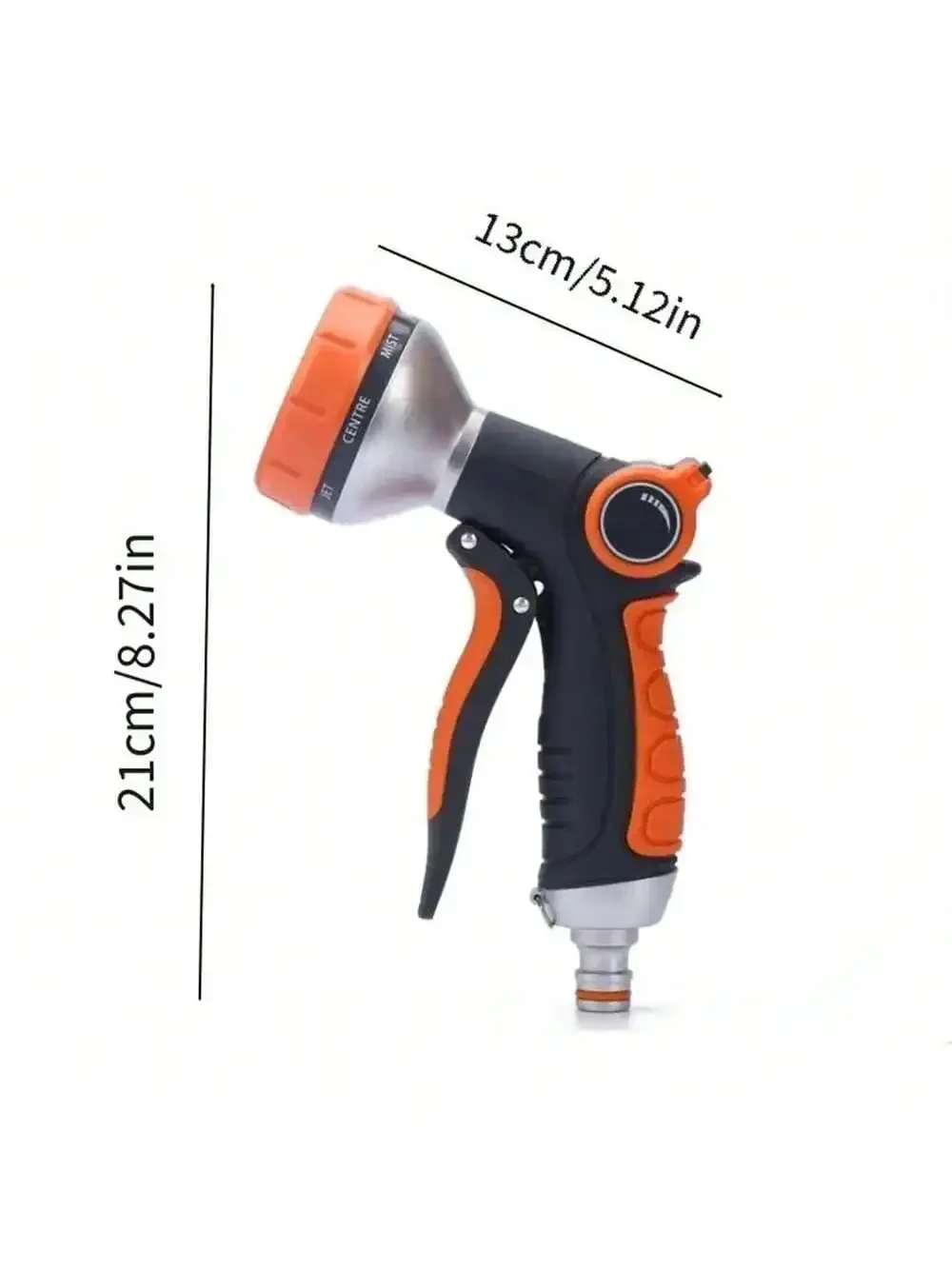 Garden Hose Spray Gun Adjustable Car Wash Spray Portable High-Pressure Gun 8 Function Spray, Garden Irrigation Supplies
