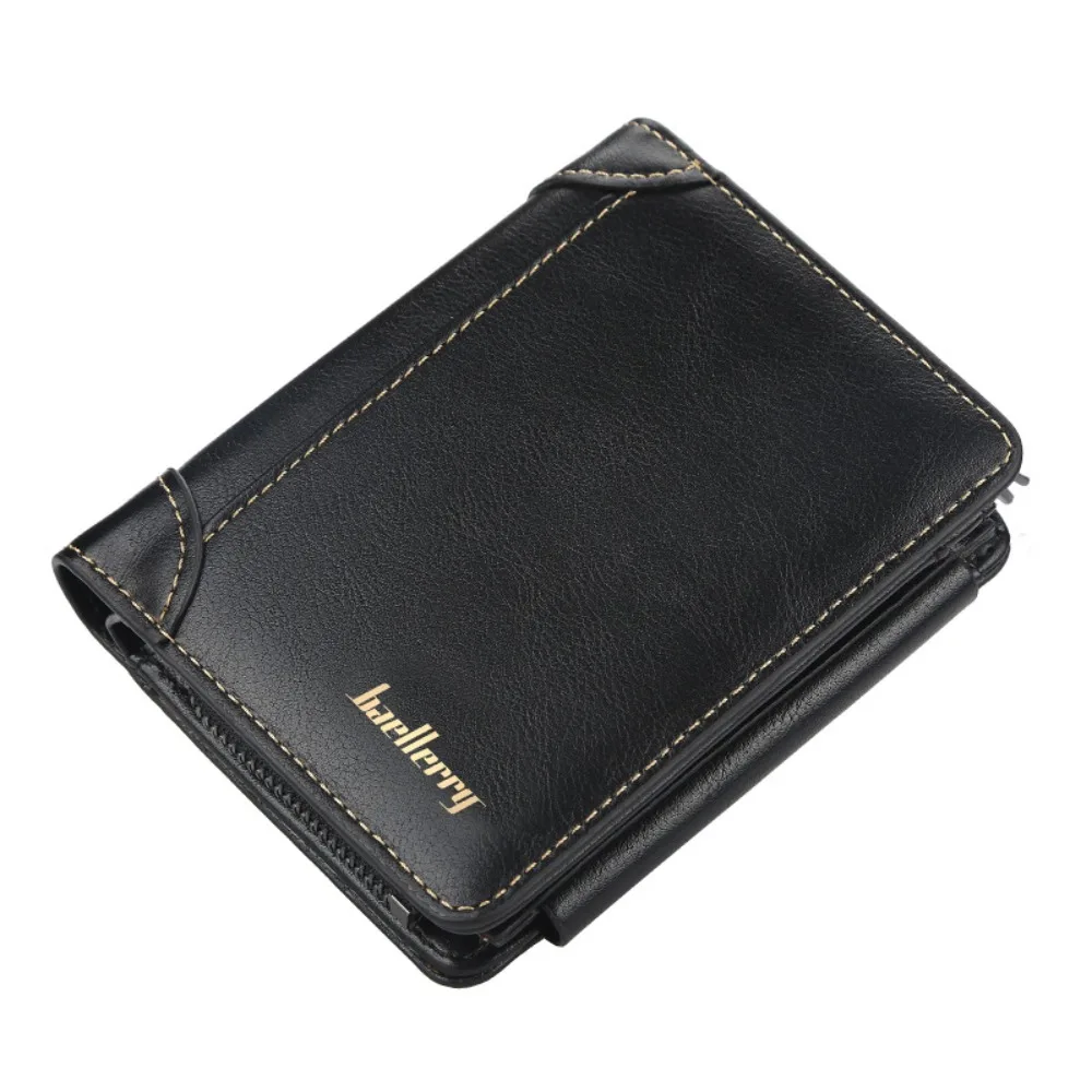 

Fashion Purse Men PU Wallet Zipper Folded Wallet Bag Business Clutch Bag Large Capacity Coin Purse ID Card Holder Women