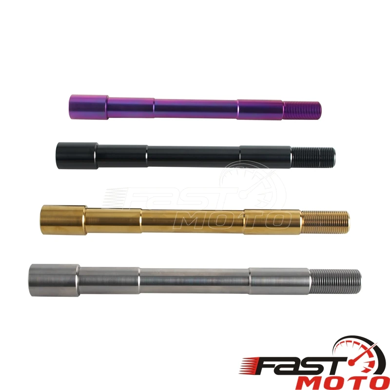 Stainless Steel Titanium Front Axle Wheel Spindle Shaft For Harley Touring Road King Street Road Glide Replacement Accessories