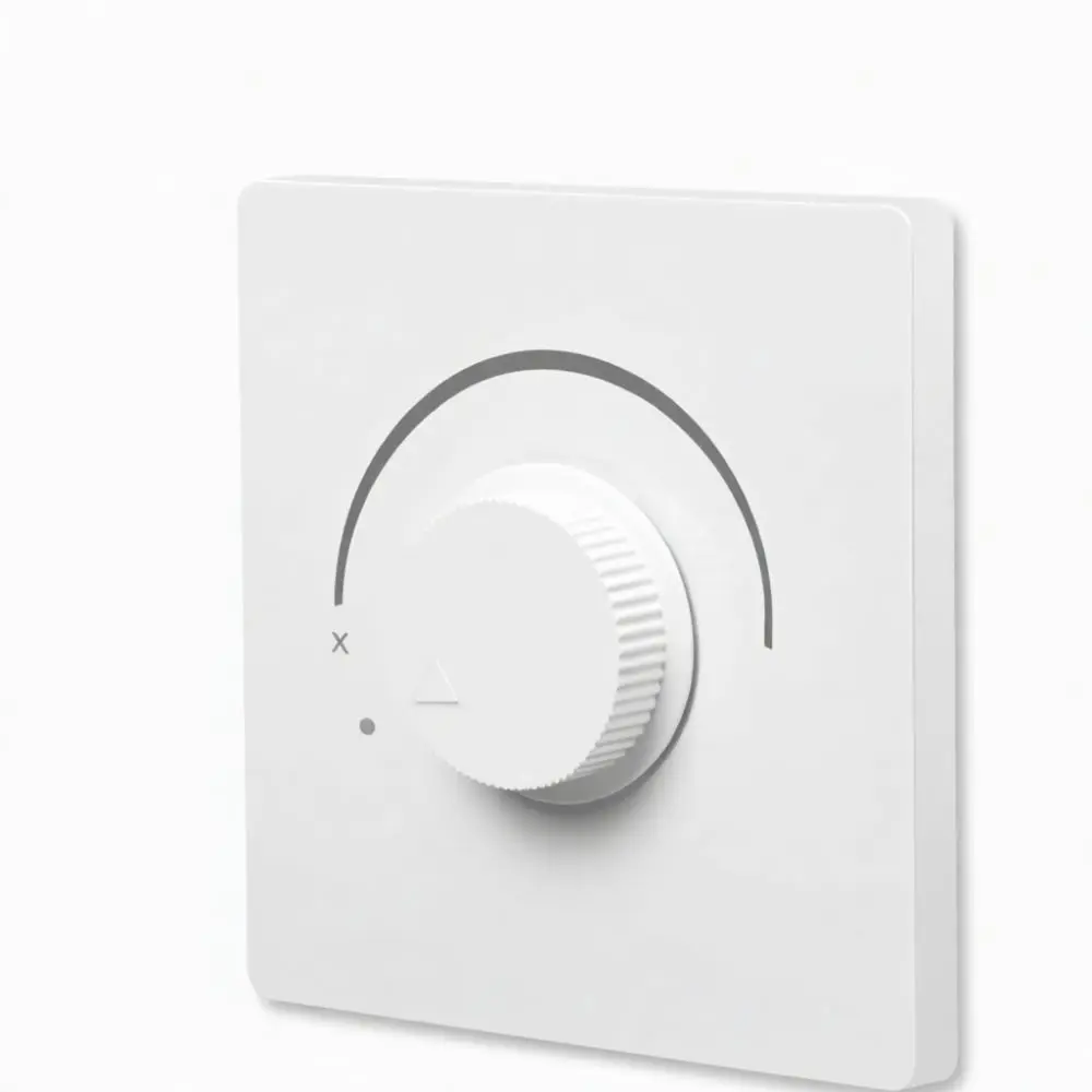 Flush Mount Fan Speed Regulator Stepless Rotary Knob Switch For Ceiling Wall Fans Electric Ventilator Power Control Panel Device