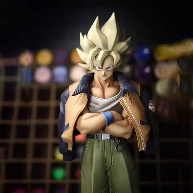 In Stock 30cm Vf Studio Dragon Ball Anime Figure, A Casual Goku Pvc Statue, A Collectible Model Toy, And A Christmas Gift.