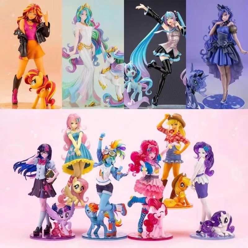 

20cm My Little Pony:Friendship Is Magic Pinkie Pie Twilight Sparkle A Magic Figure of Luna Hatsune's Friendship