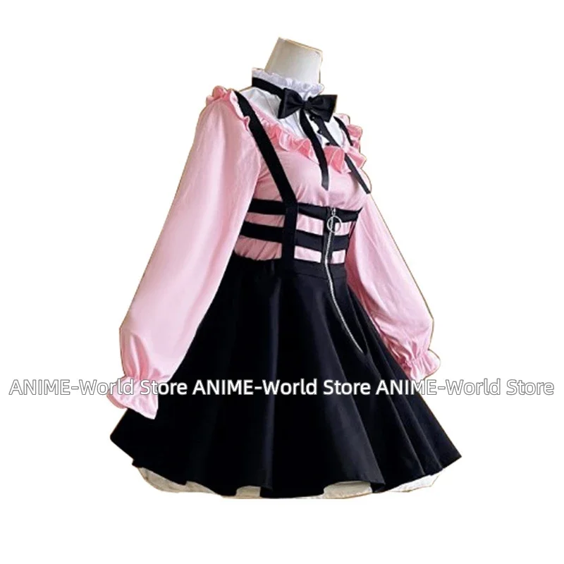 Anime Youtuber Vtuber Hololive Mayuzumi Fuyuko Cosplay Jurk Uniform Outfit Aanpassen Cosplay Kostuums Spel Kawaii Meisje Kleding