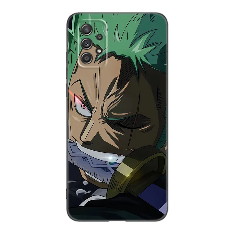 Anime Roronoa Zoro Phone Case For Samsung A13 A22 A24 A32 4G A23 A25 A34 A35 A52S A53 A54 A55 A73 5G A12 A14 A15 A31 A33 A50 A51