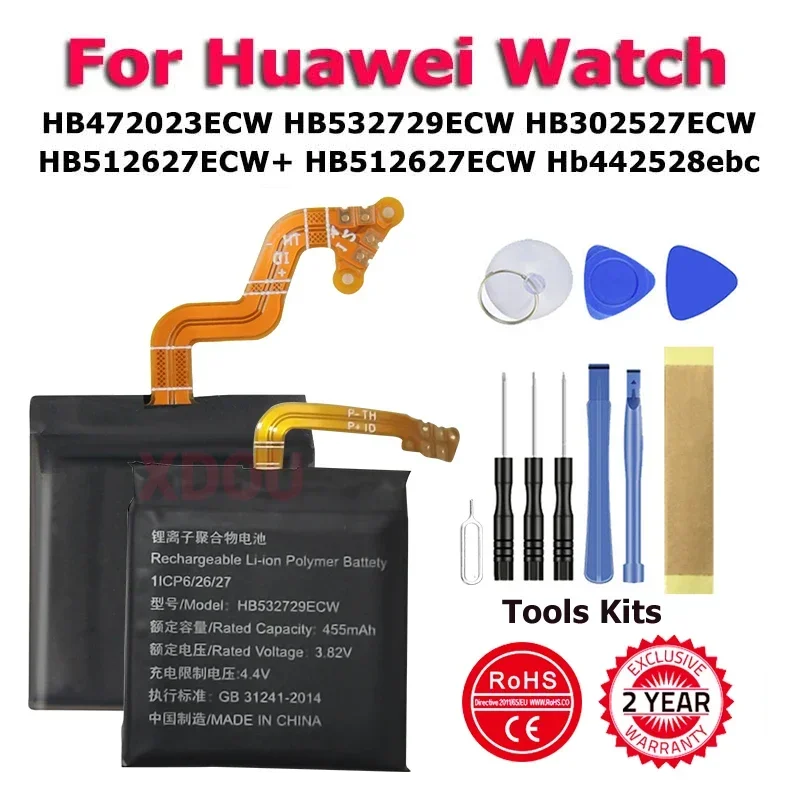 HB472024ECW HB512627ECW Battery For Huawei Watch Band Honor Glory GS Bracelet 5 1 2 3 GT2 GT3 42MM 46MM FIN-B19 Pro 4G